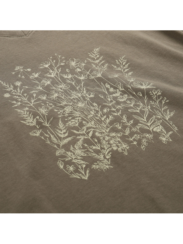 ALPINE PRO Ženska bombažna majica ALPINE PRO DORENA stone gray varianta pa