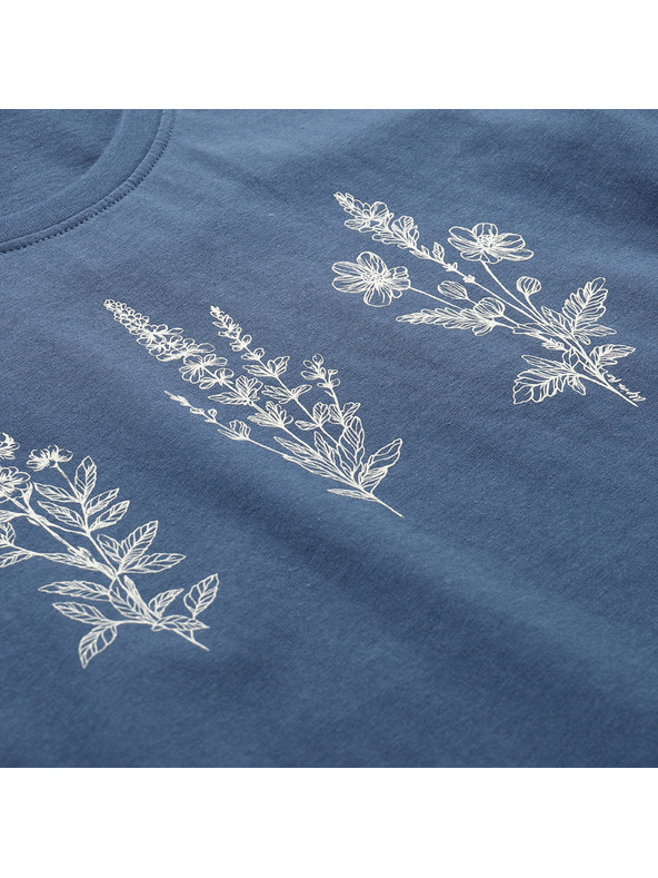 ALPINE PRO Ženska majica iz organske bombažne ALPINE PRO TERMESA 3 blue wing teal varianta pa