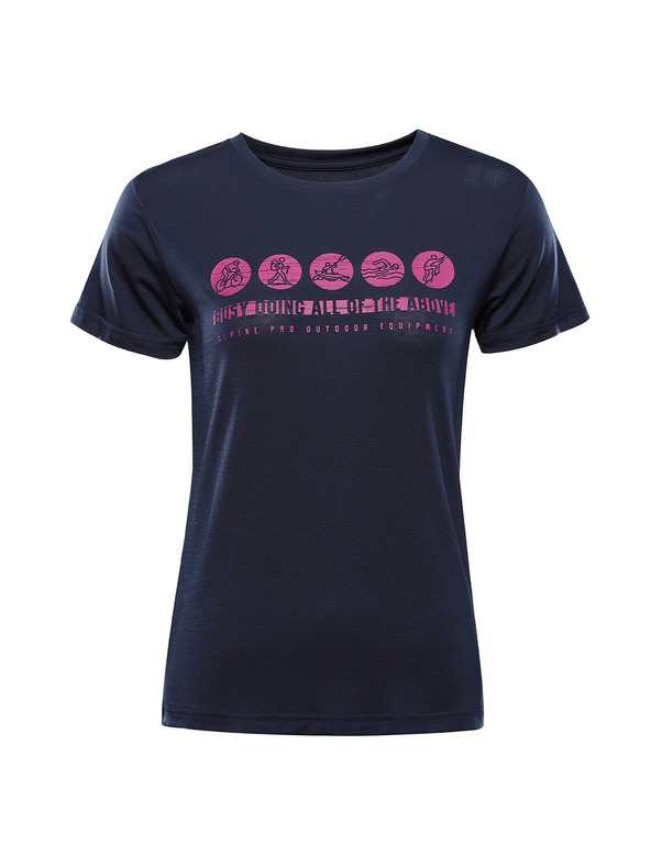 ALPINE PRO Ženska funkcionalna majica z antibakterijsko obdelavo ALPINE PRO LYORA moonlit ocean različica pa