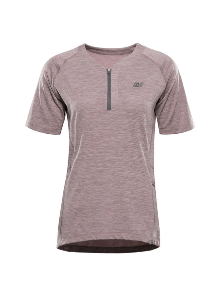 ALPINE PRO Ženska hitro sohnjajoča se kolesarska majica ALPINE PRO GERETA 3 pale mauve