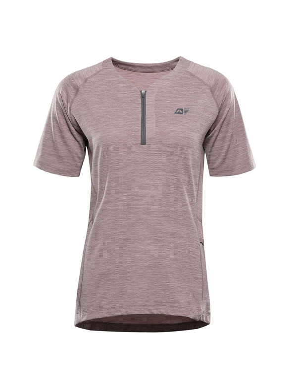 ALPINE PRO Ženska hitro sohnjajoča se kolesarska majica ALPINE PRO GERETA 3 pale mauve