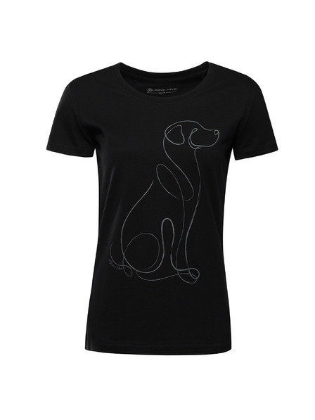 ALPINE PRO Ženska majica iz organske bombažne ALPINE PRO TERMESA 3 black varianta pe