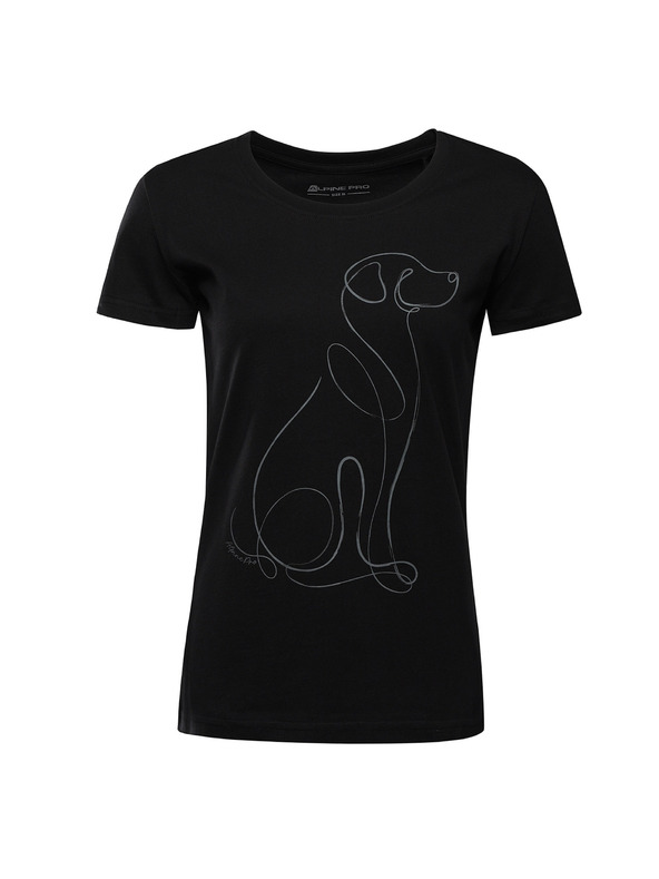 ALPINE PRO Ženska majica iz organske bombažne ALPINE PRO TERMESA 3 black varianta pe