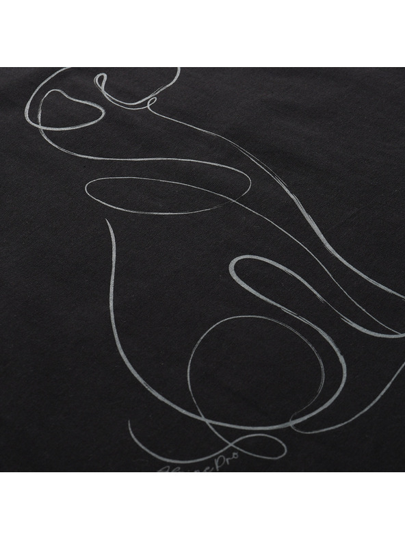 ALPINE PRO Ženska majica iz organske bombažne ALPINE PRO TERMESA 3 black varianta pe