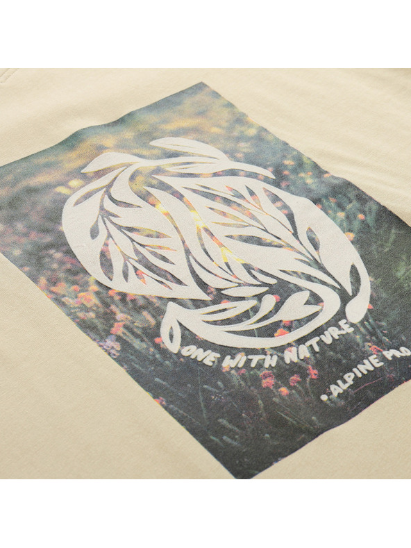 ALPINE PRO Ženska bombažna majica ALPINE PRO DORENA wood ash varianta pc