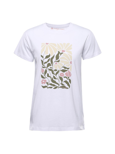 ALPINE PRO Ženska bombažna majica ALPINE PRO DORGA white varianta pa