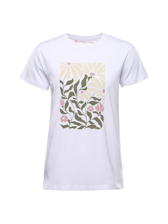 ALPINE PRO Ženska bombažna majica ALPINE PRO DORGA white varianta pa