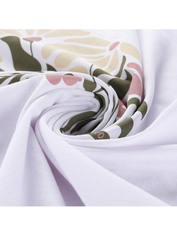 ALPINE PRO Ženska bombažna majica ALPINE PRO DORGA white varianta pa