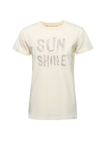 ALPINE PRO Ženska bombažna majica ALPINE PRO DORGA cream varianta pb