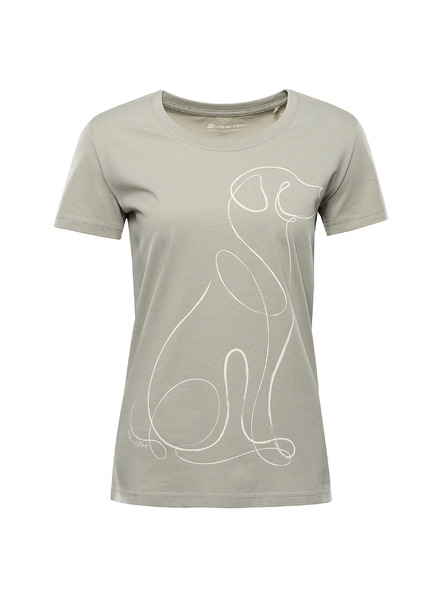 ALPINE PRO Ženska majica iz organske bombažne tkanine ALPINE PRO TERMESA 3 abbey stone različica pc