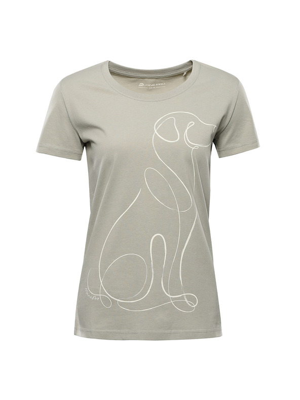 ALPINE PRO Ženska majica iz organske bombažne tkanine ALPINE PRO TERMESA 3 abbey stone različica pc