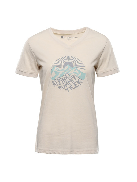 ALPINE PRO Ženska majica iz nemečljivega materiala ALPINE PRO NOGERA wood ash varianta pb