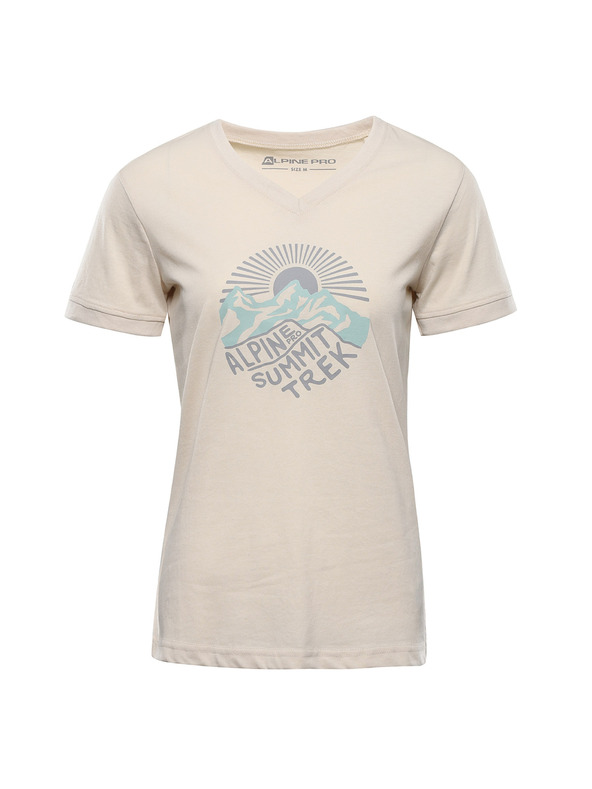 ALPINE PRO Ženska majica iz nemečljivega materiala ALPINE PRO NOGERA wood ash varianta pb