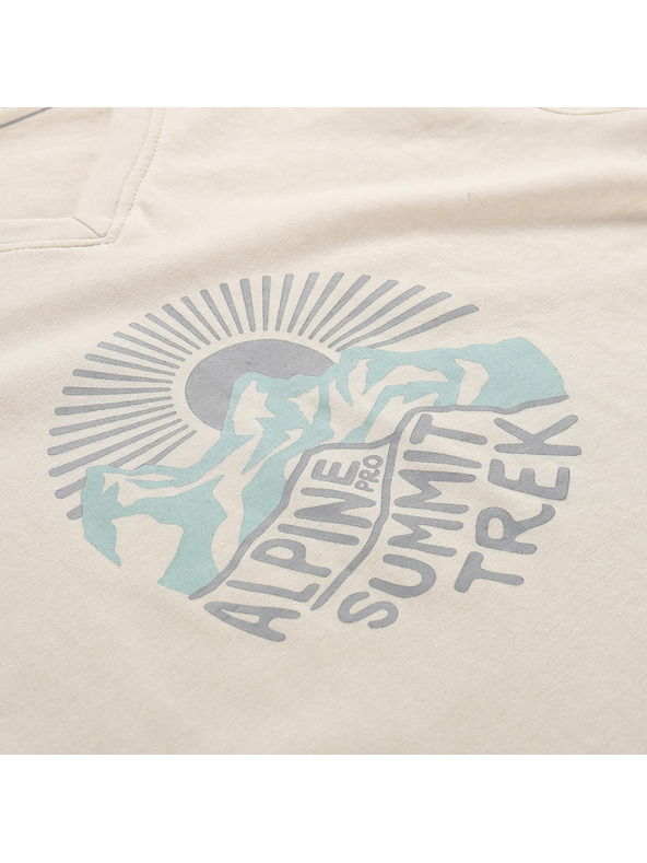 ALPINE PRO Ženska majica iz nemečljivega materiala ALPINE PRO NOGERA wood ash varianta pb