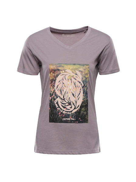 ALPINE PRO Ženska bombažna majica ALPINE PRO DORENA quail varianta pc