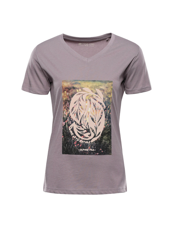 ALPINE PRO Ženska bombažna majica ALPINE PRO DORENA quail varianta pc
