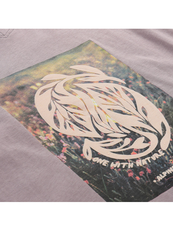 ALPINE PRO Ženska bombažna majica ALPINE PRO DORENA quail varianta pc