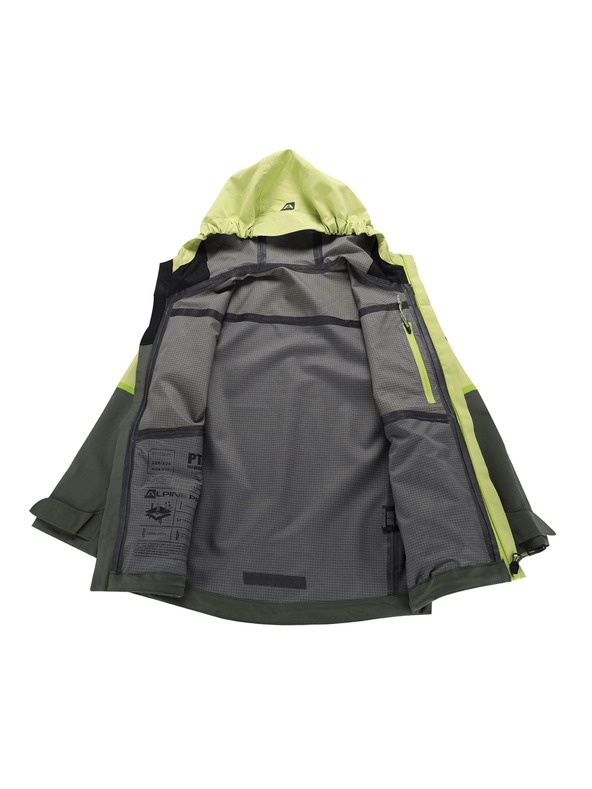 ALPINE PRO Otroška jakna z ptx membrano ALPINE PRO ZARRO 3 green oasis