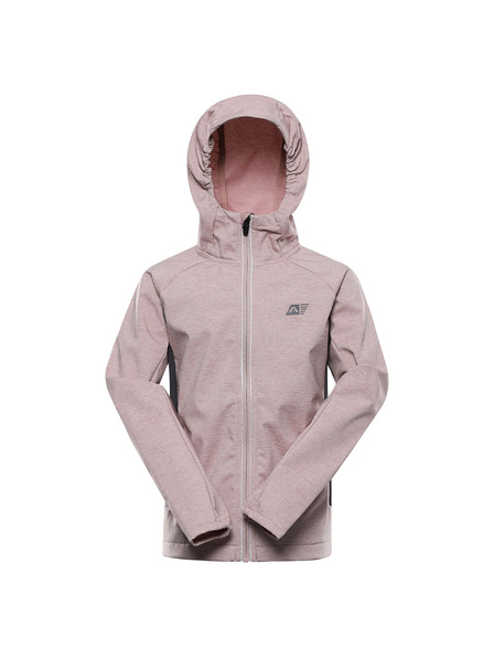 ALPINE PRO Otroška softshell bunda z membrano ALPINE PRO SPERTO 2 pale mauve