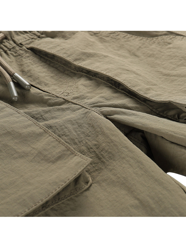 ALPINE PRO Otroške prosti čas hlače z elastičnim pasom ALPINE PRO NOVERO stone gray