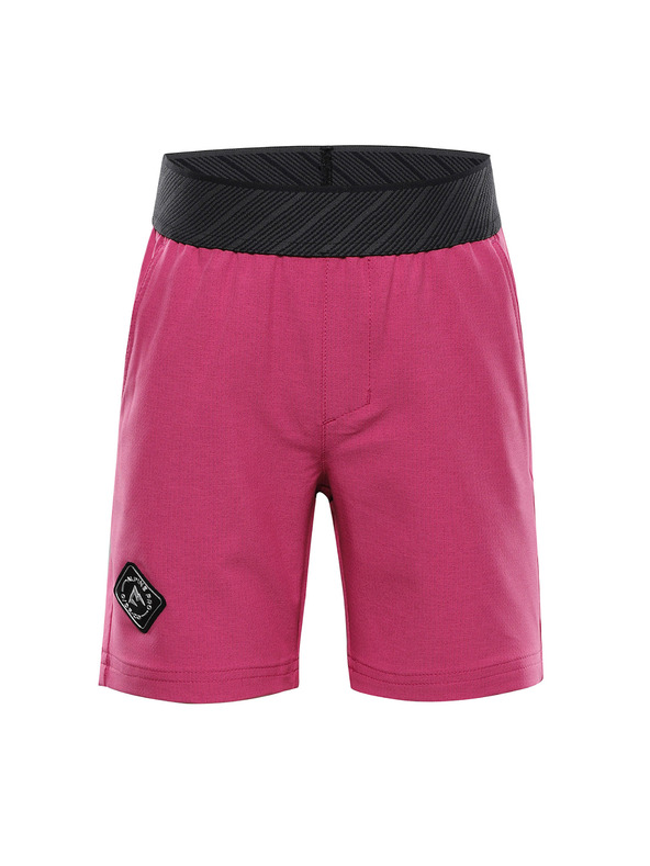 ALPINE PRO Otroške hitrosušeče kratke hlače s cool dry ALPINE PRO ZAMBO 3 fuchsia red