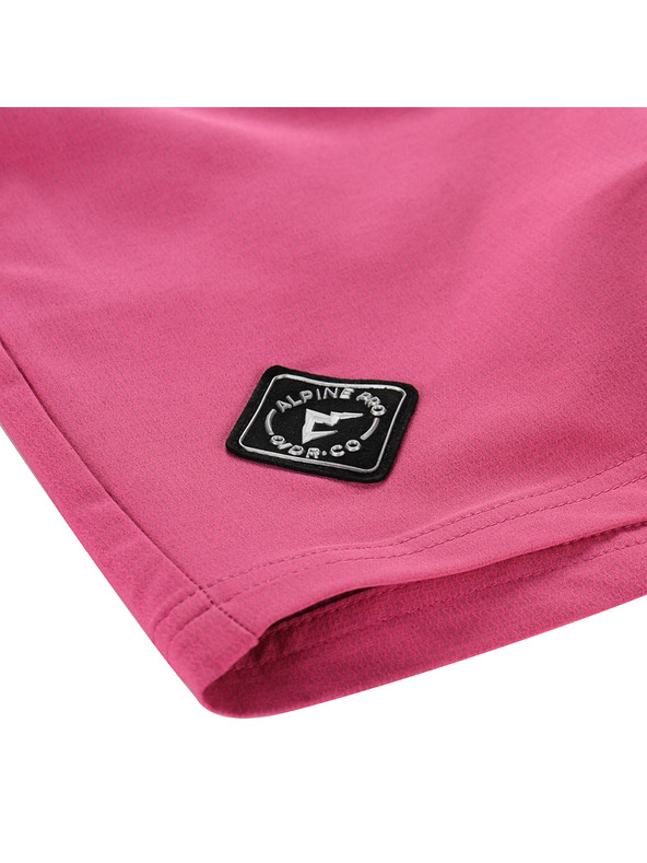 ALPINE PRO Otroške hitrosušeče kratke hlače s cool dry ALPINE PRO ZAMBO 3 fuchsia red