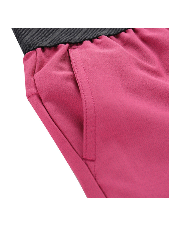 ALPINE PRO Otroške hitrosušeče kratke hlače s cool dry ALPINE PRO ZAMBO 3 fuchsia red