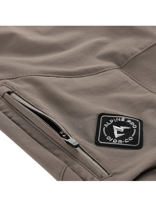 ALPINE PRO Otroške softshell hlače ALPINE PRO FIRSTO 2 driftwood