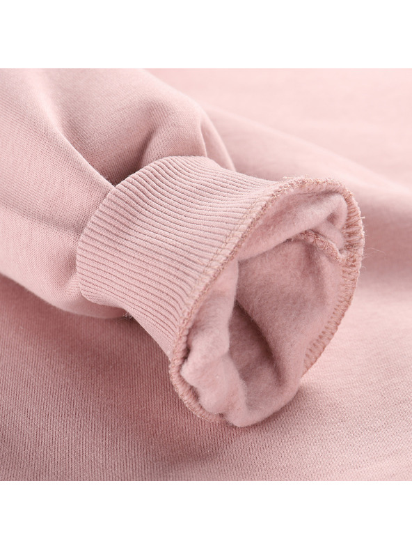 ALPINE PRO Otroška bombažna jopa ALPINE PRO NEGGO pale mauve