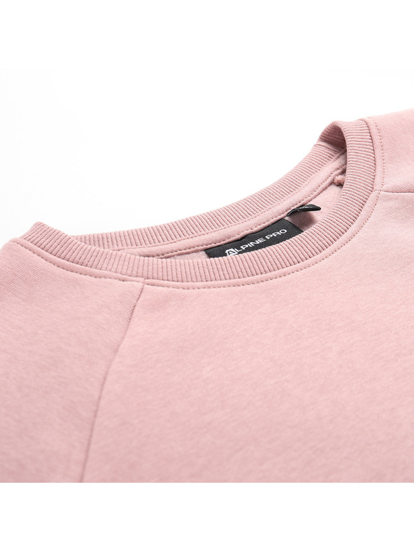 ALPINE PRO Otroška bombažna jopa ALPINE PRO NEGGO pale mauve