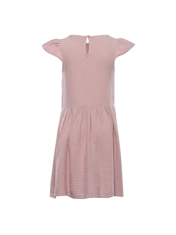 ALPINE PRO Otroške bombažne obleke ALPINE PRO ILERO pale mauve