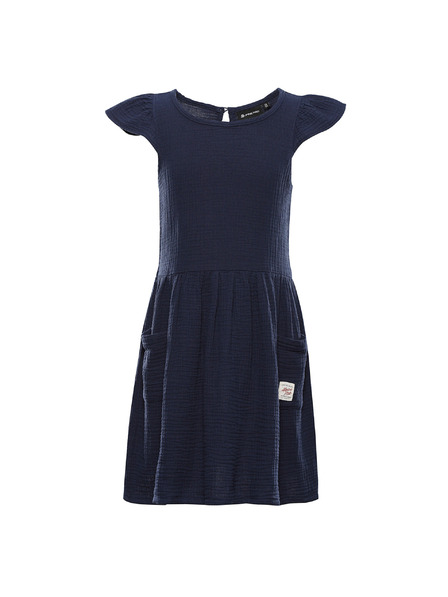 ALPINE PRO Otroške bombažne obleke ALPINE PRO ILERO moonlit ocean