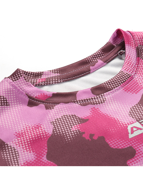 ALPINE PRO Otroška hitrosušeča majica ALPINE PRO HORMO fuchsia red različica pc