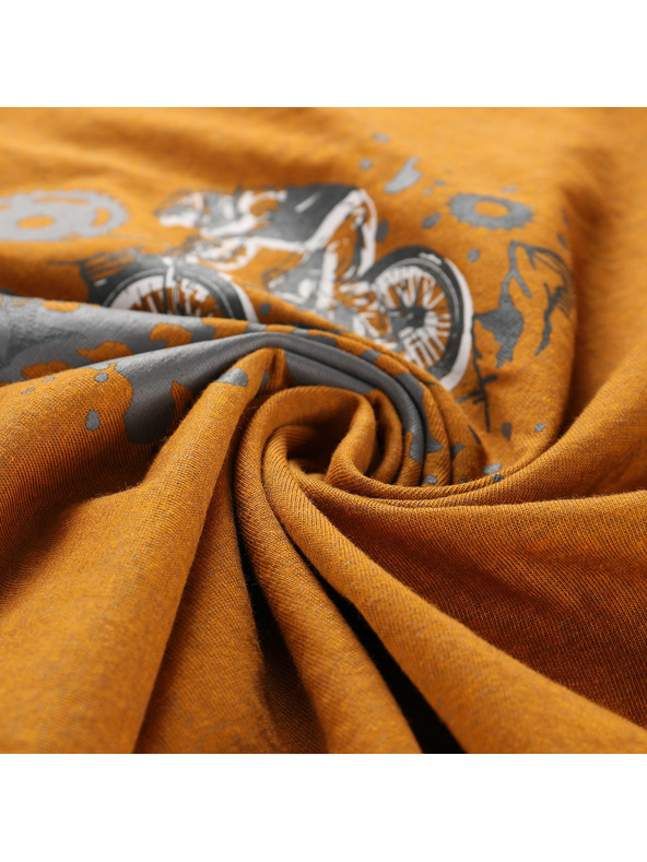 ALPINE PRO Otroška majica iz nemečljivega materiala ALPINE PRO BIGERO 2 golden oak različica pd