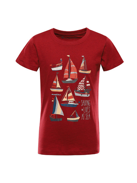 ALPINE PRO Otroška majica iz materiala, ki se ne mečka, ALPINE PRO BIGERO 2 cardinal varianta pb