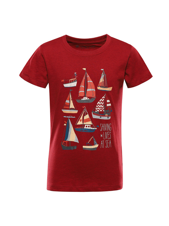 ALPINE PRO Otroška majica iz materiala, ki se ne mečka, ALPINE PRO BIGERO 2 cardinal varianta pb