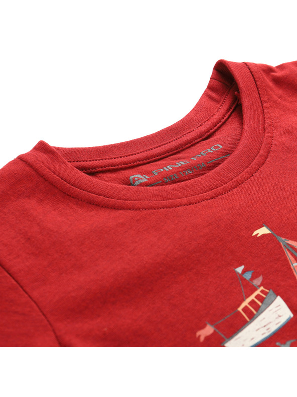 ALPINE PRO Otroška majica iz materiala, ki se ne mečka, ALPINE PRO BIGERO 2 cardinal varianta pb