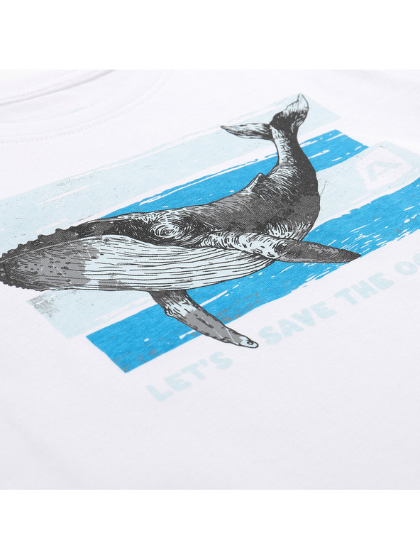 ALPINE PRO Otroška majica iz organske bombažne ALPINE PRO TERMESO 2 white varianta pc