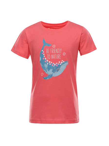 ALPINE PRO Otroška majica iz organske bombažne ALPINE PRO TERMESO 2 calypso coral varianta pd