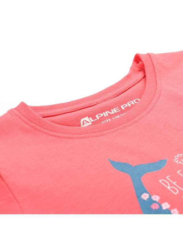 ALPINE PRO Otroška majica iz organske bombažne ALPINE PRO TERMESO 2 calypso coral varianta pd