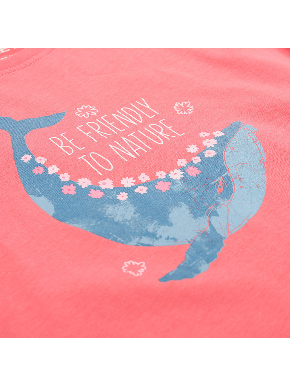 ALPINE PRO Otroška majica iz organske bombažne ALPINE PRO TERMESO 2 calypso coral varianta pd
