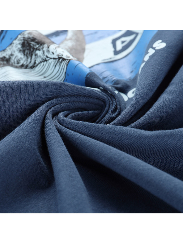 ALPINE PRO Otroška majica iz organske bombažne ALPINE PRO TERMESO 2 blue wing teal varianta pc