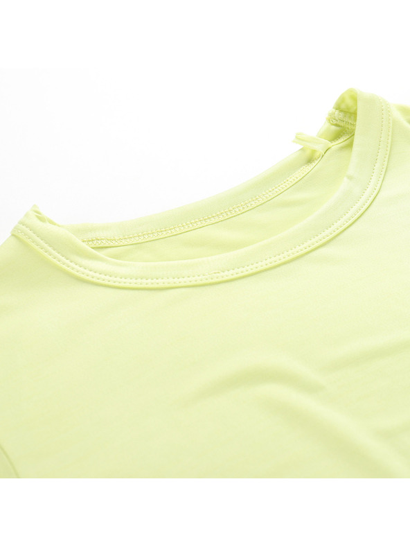 ALPINE PRO Otroška hitro sušeča majica ALPINE PRO BASIKO luminary green
