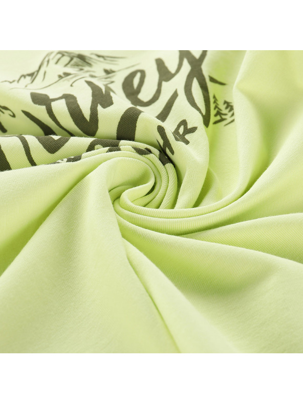 ALPINE PRO Otroška bombažna majica ALPINE PRO DORGO luminary green varianta pf