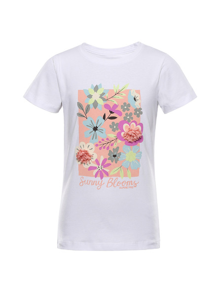 ALPINE PRO Otroška bombažna majica ALPINE PRO DORGO white varianta pc