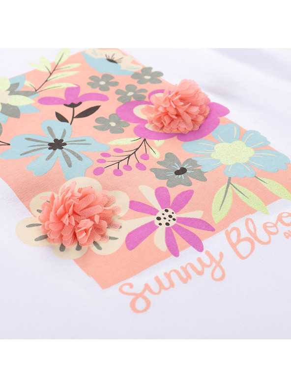 ALPINE PRO Otroška bombažna majica ALPINE PRO DORGO white varianta pc