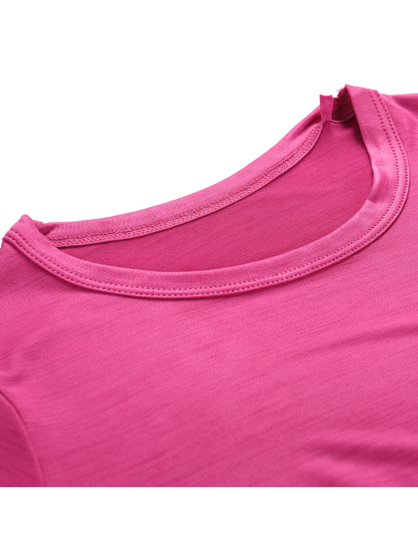 ALPINE PRO Otroška hitro sušeča majica ALPINE PRO BASIKO fuchsia red