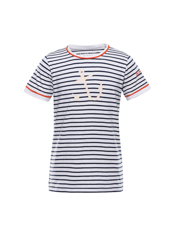 ALPINE PRO Otroška bombažna majica z spreminjajočim se tiskom ALPINE PRO NAMORO moonlit ocean