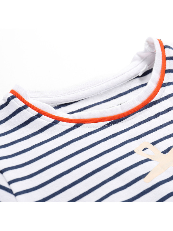 ALPINE PRO Otroška bombažna majica z spreminjajočim se tiskom ALPINE PRO NAMORO moonlit ocean