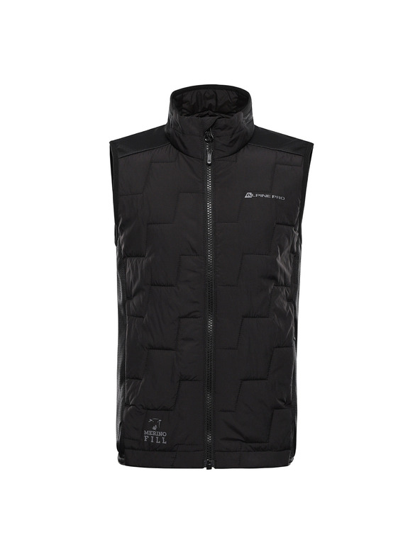 ALPINE PRO Otroški telovnik z merino polnilom ALPINE PRO NERCO black